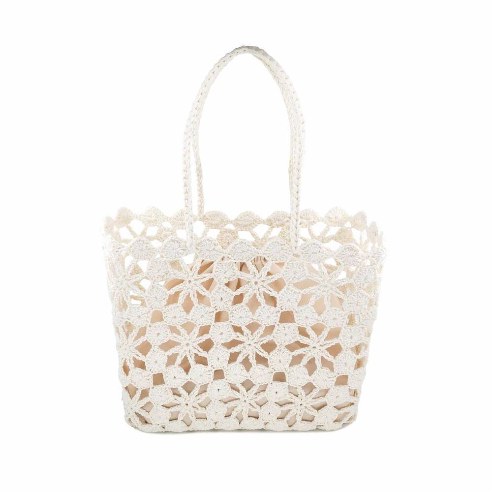 NEW BC HANDBAGS women's mediterranean muse bag in white